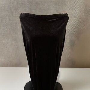 Express Black Velvet Skirt Size Medium